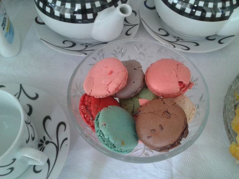 Macarons coloridos dando um toque especial