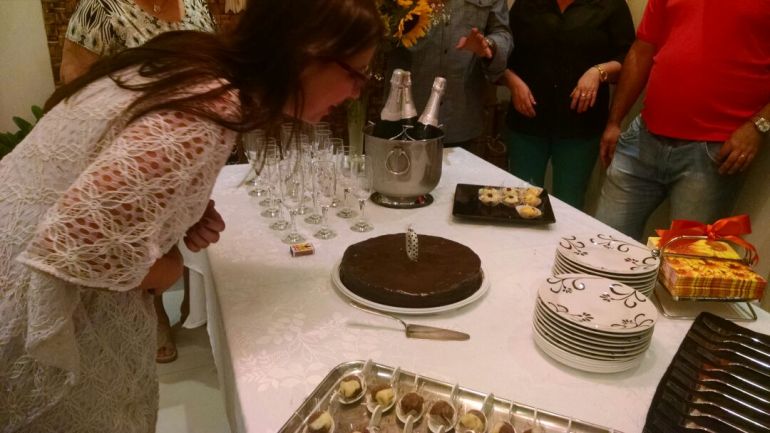 Vamos partir o bolo!