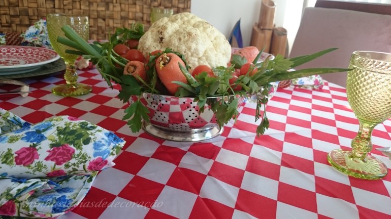 arranjo de couve flor