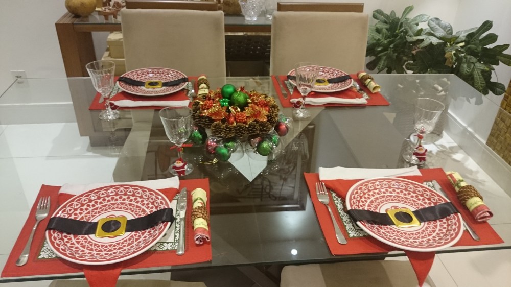 mesa de natal criativa e barata