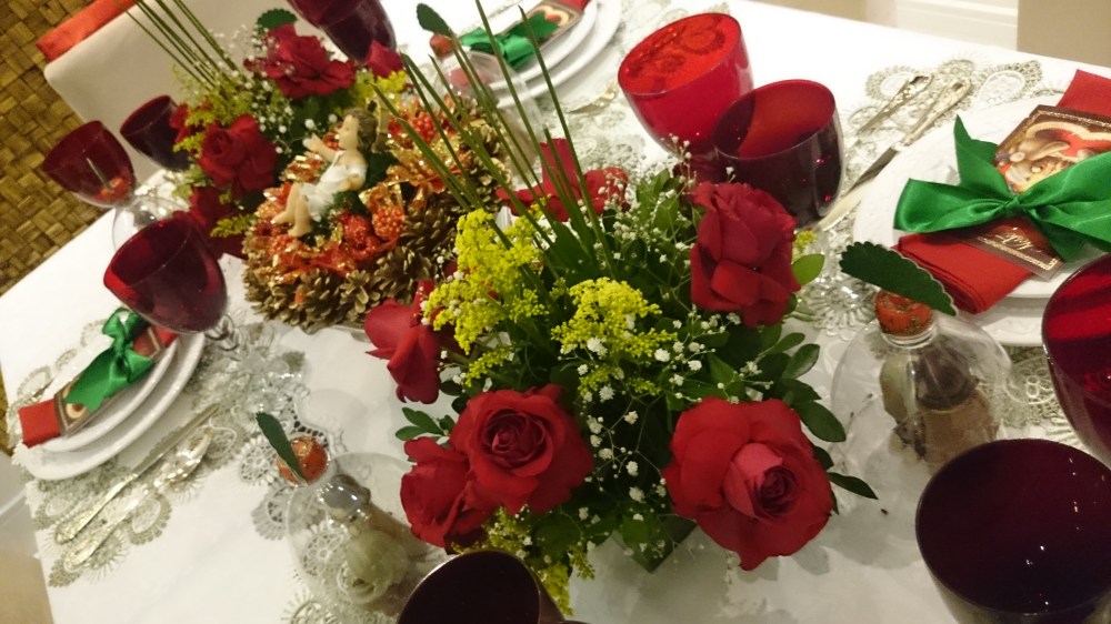 arranjo vermelho de natal
