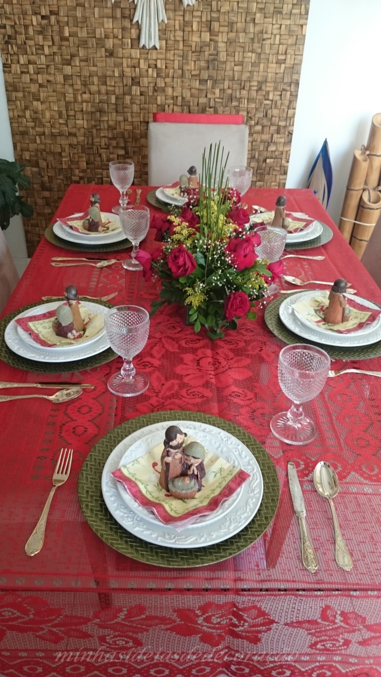 mesa fibra de coco vermelha